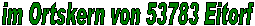 im Ortskern von 53783 Eitorf  